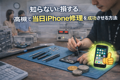 知らないと損する。高槻で当日iPhone修理を成功させる方法